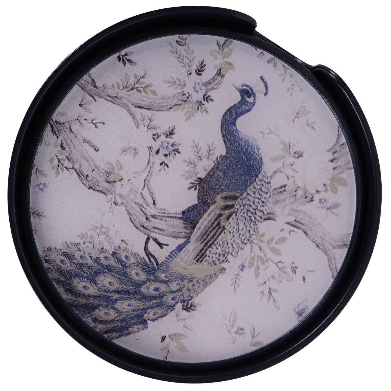 Set of 4 Laura Ashley Belvedere Peacock Round Coasters